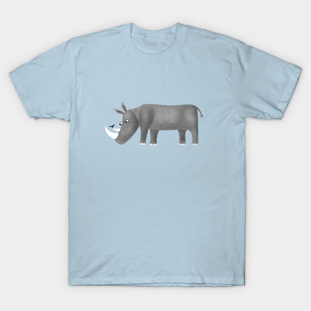 Rhino T-Shirt by NicSquirrell